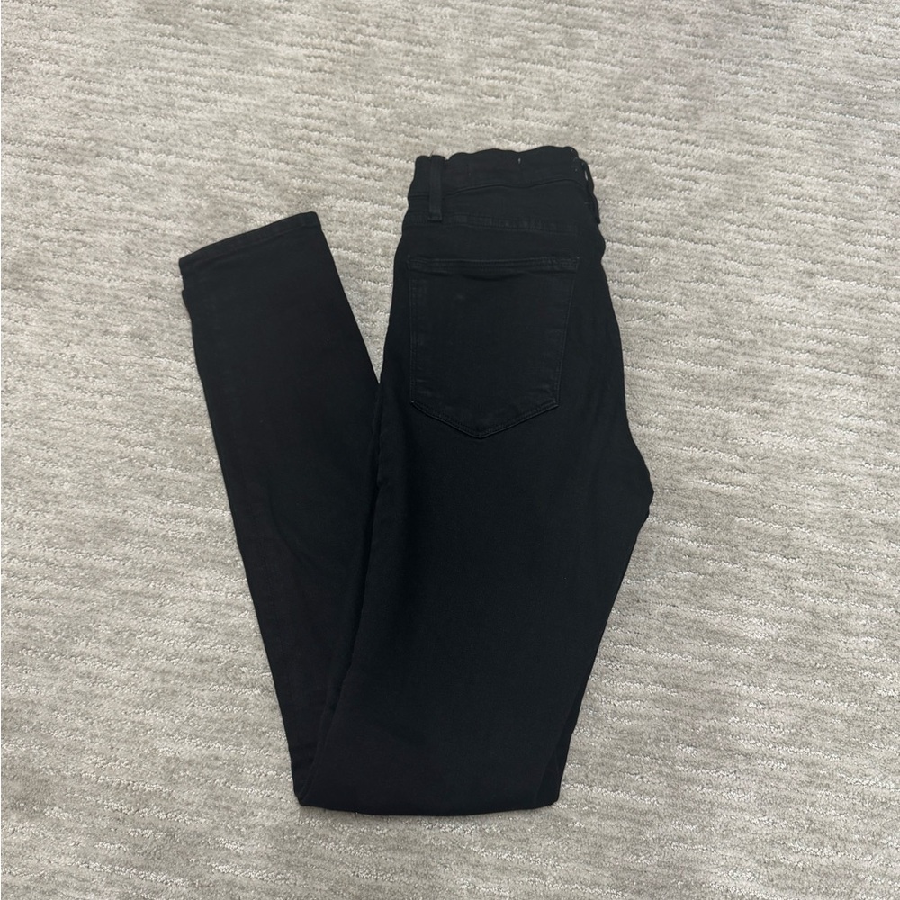 FRAME Women's Le High Skinny Black Jeans - Picture 9 of 10